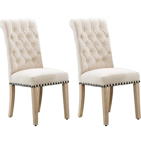 Tufted Dining Chairs With Nailheads - George Leather Dining Chair ...