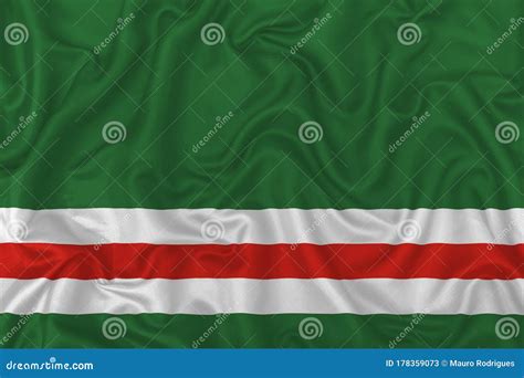 Chechen Republic of Ichkeria Flag Stock Illustration - Illustration of ...