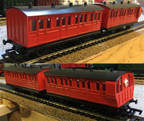 Bachmann HO Red Branchline Coaches by Rodan5693 on DeviantArt