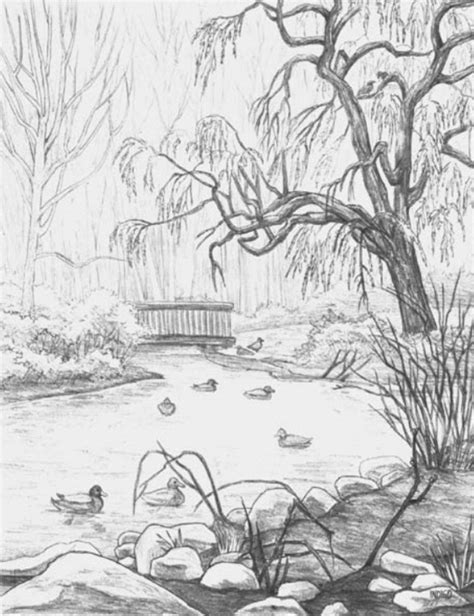 Pin by chesha panchal on Art journals | Landscape pencil drawings, Landscape drawings, Landscape ...