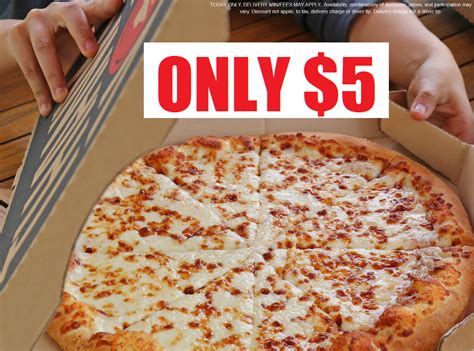 Pizza Hut Large Cheese Pizza Only $5 + Free Order of Cheese-sticks ...