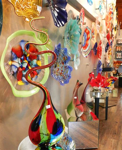 Our unique hand blow glass wall art and vases will add color and drama to any room. | Fused ...
