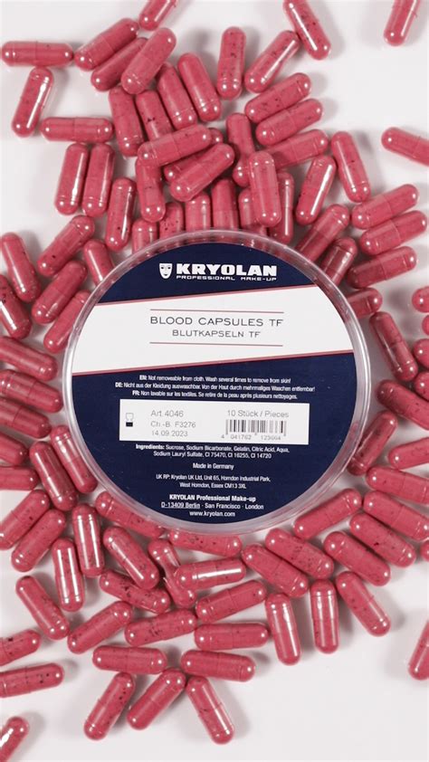 Kryolan Blood Capsules TF | Kryolan - Professional Make-up