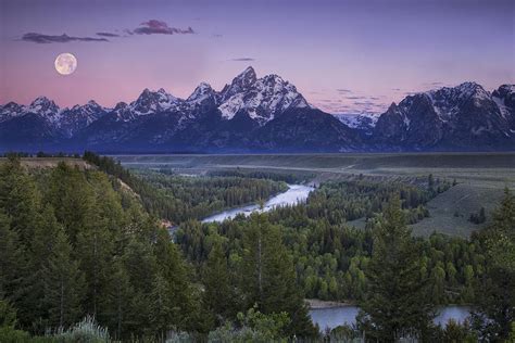 Full Moon Over The Mountains Photograph by Andrew Soundarajan