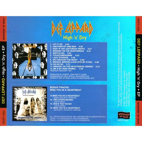 High n dry + ep by Def Leppard, CD with valaitis123 - Ref:115793257