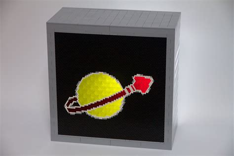 Lego Space Logo Tile Top | Lego space, Lego art, Lego