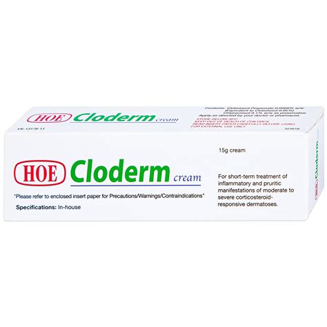 Cloderm Cream HOE: Thuốc bôi điều trị viêm da, ngứa da (15g)