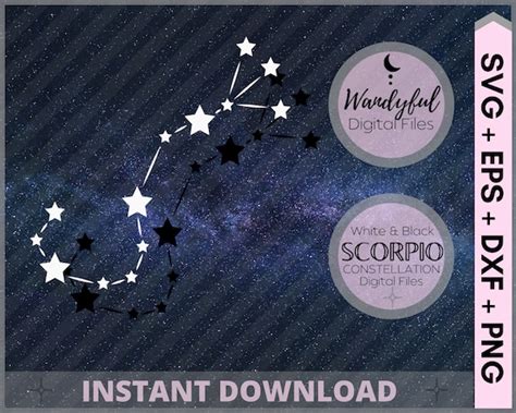 Scorpio Constellation SVG Scorpio Svg Cricut Scorpio Svg | Etsy