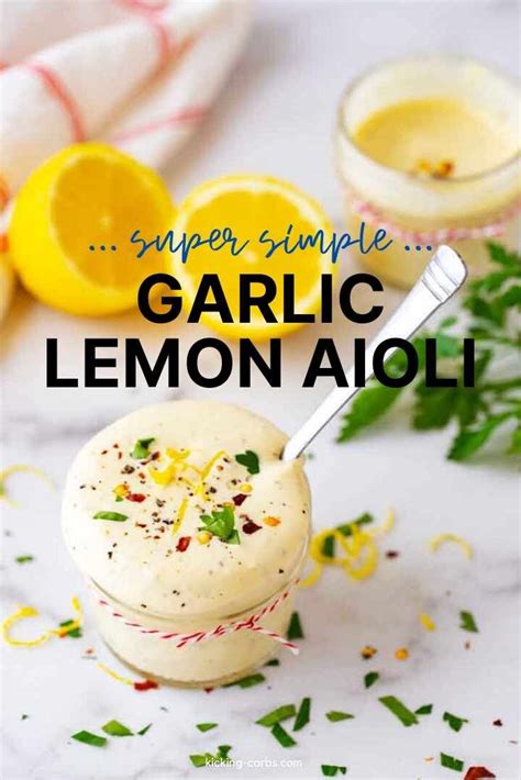 Garlic Lemon Aioli | Recipe | Lemon aioli, Lemon recipes, Aioli