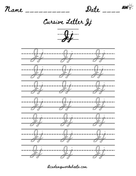 Cursive Letter J Fonts