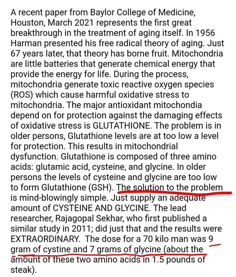 LIVE 24% LONGER w/Glycine & NAC?! 😯 New Study - Mice given NAC ...