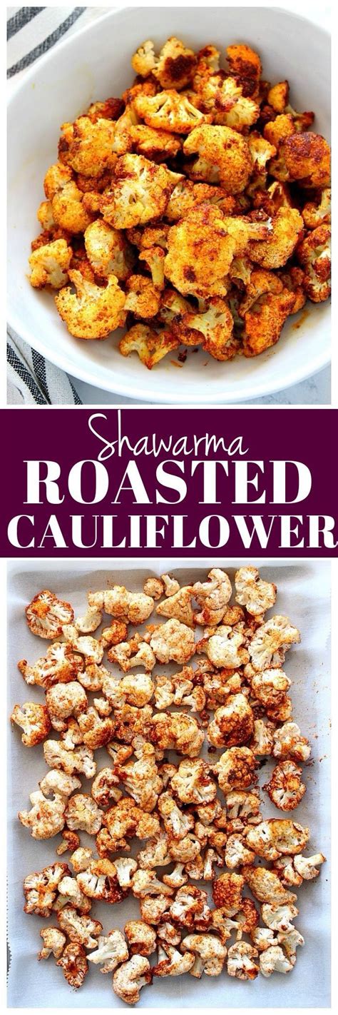 Shawarma Roasted Cauliflower Recipe - delicious cauliflower tossed in ...