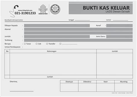 palugaya: kwitansi Bukti Kas Keluar