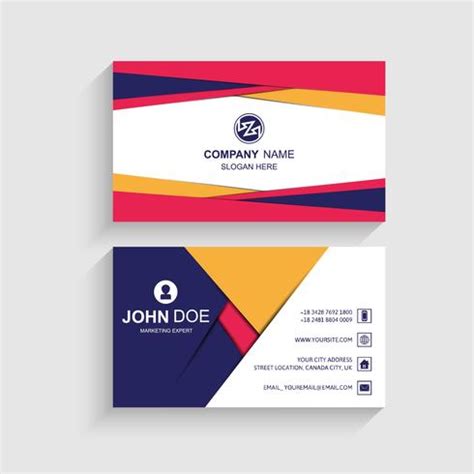 Modern colorful business card design template 246322 Vector Art at Vecteezy