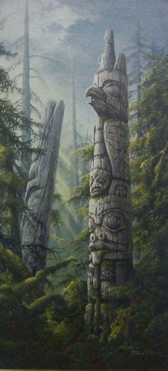 ♥ Its usually misty in BC's temperate rain forest American Indian Art, Native American History ...