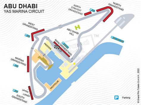 Abu Dhabi F1 Track Map