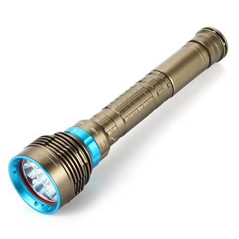 New 10000 Lumen 7x XML L2 T6 LED Diving Flashlight 100M Underwater Waterproof Torch Lamp-in LED ...