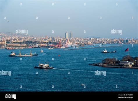 View of the Bosphorus Strait in Istanbul Stock Photo - Alamy