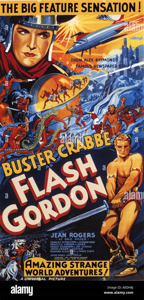 FLASH GORDON CONQUERS THE UNIVERSE poster for 1936 Universal film Stock Photo: 9962609 - Alamy