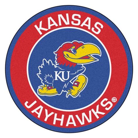 Kansas Jayhawks Round Mat - Jayhawks Logo - Dragon Sports