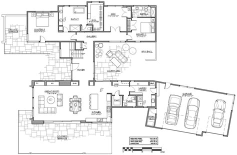 Ultra Modern H-Shaped House Plan - 3072