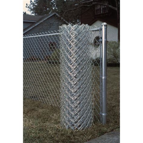 4-ft H x 50-ft L 11.5-Gauge Galvanized Steel Chain Link Fence Fabric in ...