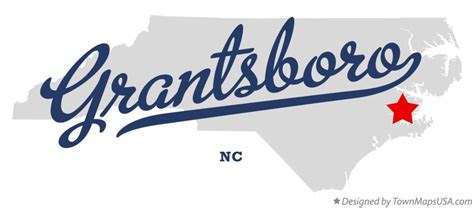 Map of Grantsboro, NC, North Carolina