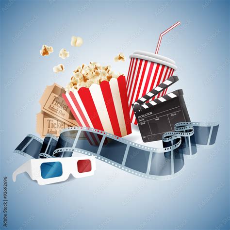 CINEMA BANNER GRAPHIC Stock Vector | Adobe Stock