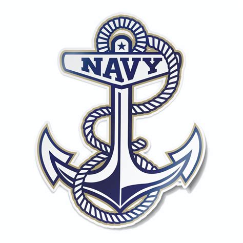 US Naval Academy Anchor Logo Cornhole Decal– Nudge Printing