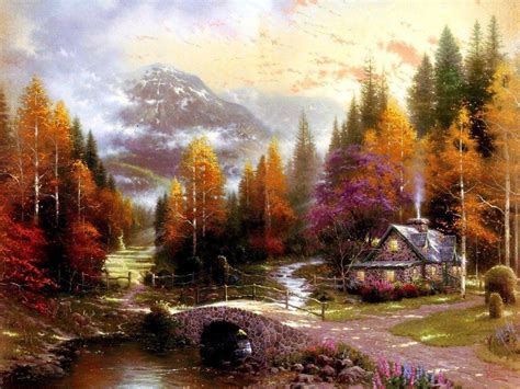 Thomas Kinkade Autumn Desktop Wallpapers - Top Free Thomas Kinkade Autumn Desktop Backgrounds ...