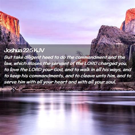 Joshua 22:5 KJV Bible Verse Images