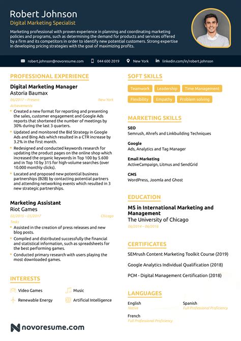 Marketing Resume Free Resume Samples Job Resume Samples - Riset