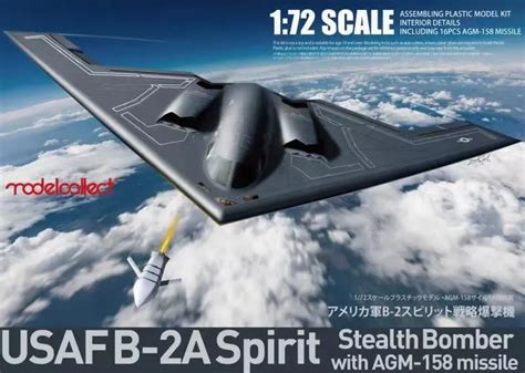 ModelCollect - UA72214 - USAF B-2A Spirit Stealth Bomber with AGM-158 ...