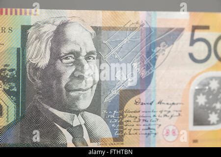 50 dollars banknote, David Unaipon and Edith Cowan, Australia Stock ...