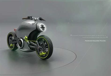 Porsche 618 electric Motorcycle concept | WordlessTech