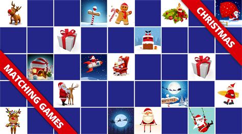 Christmas matching games - Online & free | Memozor