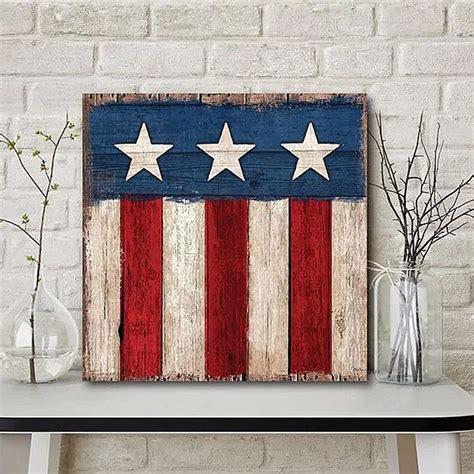 American Flag Square Wall Art - The Collab USA