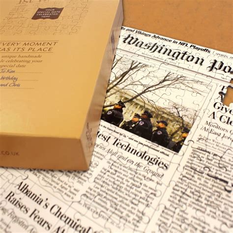 Washington Post Jigsaw - Etsy UK | Unusual gifts, Jigsaw puzzles, How ...