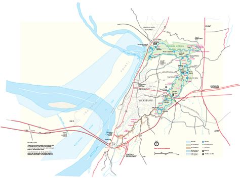 Vicksburg National Military Park Official Park Map - Vicksburg National Military Park • mappery