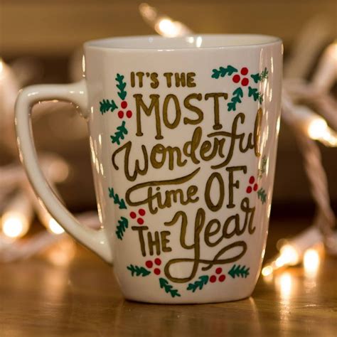 It's the Most Wonderful Time of the Year Coffee Mug | Christmas Mug | Hand-Designed Mug ...