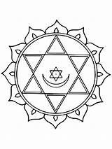 Simple Star Mandala Coloring Page  Download Print Now sketch template