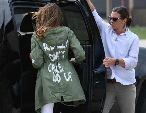 On her way to border, Melania Trump wore jacket that said: ‘I really ...