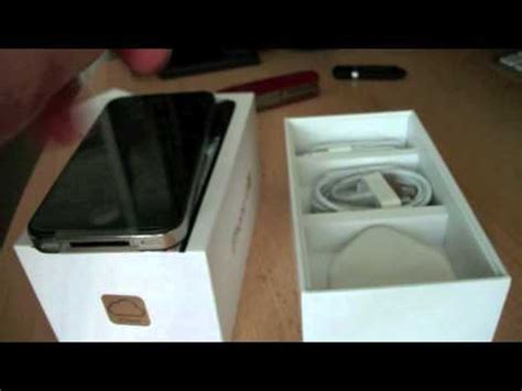 iPhone 4S 16gb Black unboxing uk - YouTube