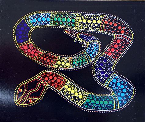 Pin by I C on Embroidery | Aboriginal dot painting, Rainbow serpent, Aboriginal art