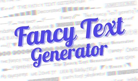 Fancy Text Generator Font Generator 😎 Copy and Paste