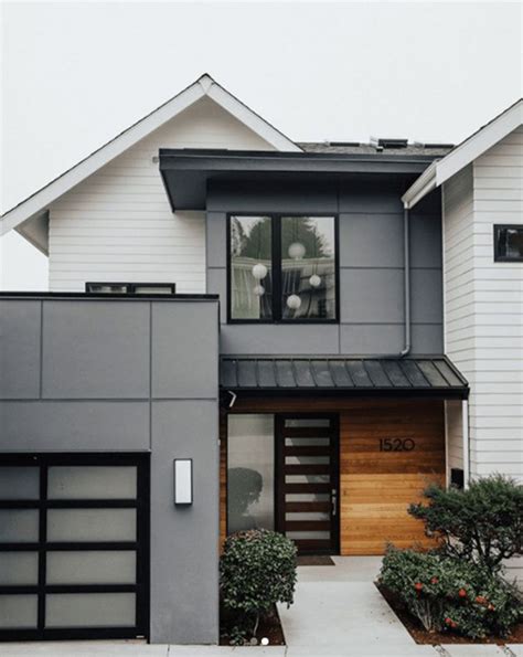 20 Inspiring Dark Exterior Homes | Gray house exterior, Modern house ...