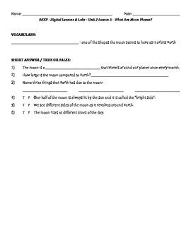 Science Fusion - worksheets for unit 2 digital lesson grade 4 by Lara Haley