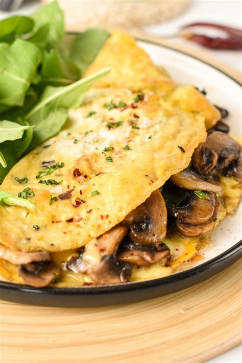 Spinach Mushroom Omelette - Sweet As Honey