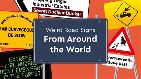 Funny & Weird Road Signs from Around the World - YouTube