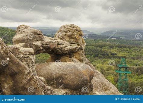 The Giant Stone Sculpture Created by Nature. Mountain Park. Kislovodsk ...